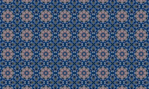 Raster Illustrasyon. Soyut elementlerle kusursuz desen.