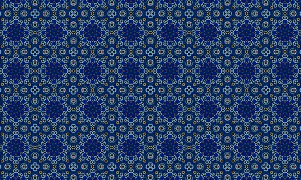 Raster Illustrasyon. Soyut çiçek süsüyle kusursuz desen.