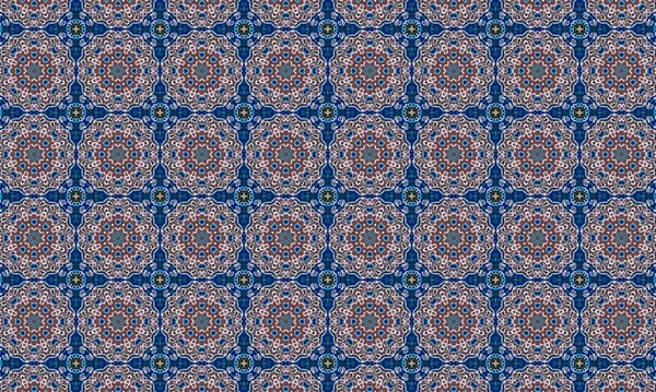 Raster Illustrasyon. Soyut elementlerle kusursuz desen.