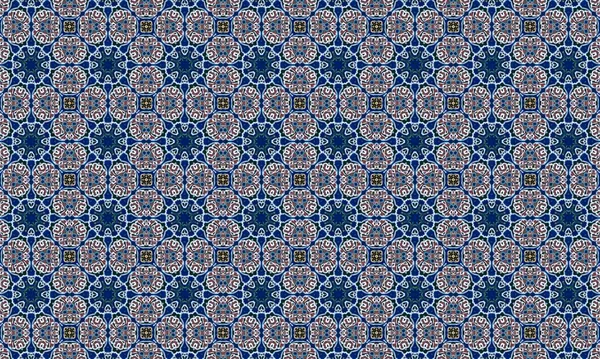 Raster Illustrasyon. Soyut elementlerle kusursuz desen.