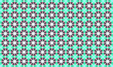 Geometrik damaske grunge desenli kusursuz desen