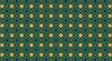 Raster Illustrasyon. Çiçeklerle kusursuz desen.