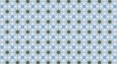 Raster Illustrasyon. Soyut elementlerle kusursuz desen.