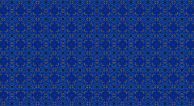 Raster Illustrasyon. Soyut çiçek süsüyle kusursuz desen.