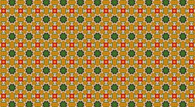 Geometrik şekilli kusursuz desen, vektör illüstrasyonu