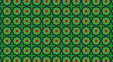 Geleneksel Asya dekoratif sınır tasarımı