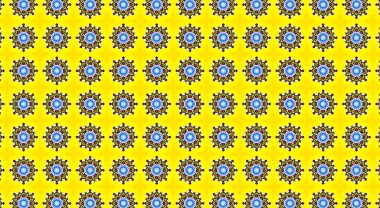 Geleneksel Asya dekoratif sınır tasarımı