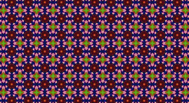 Geleneksel Asya dekoratif sınır tasarımı