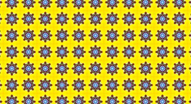 Geleneksel Asya dekoratif sınır tasarımı