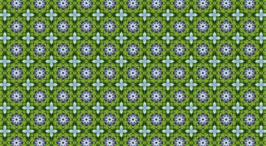 Raster Illustrasyon. Soyut çiçek süsüyle kusursuz desen.