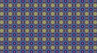 Geleneksel Asya dekoratif sınır tasarımı