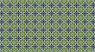 Geleneksel Asya dekoratif sınır tasarımı