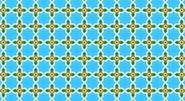 Geleneksel Asya dekoratif sınır tasarımı