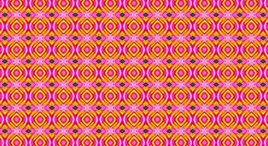 Geometrik şekilli, kusursuz desenli bir sınır. resimleme