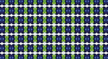 Geometrik şekilli, kusursuz desenli bir sınır. resimleme