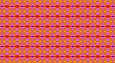 Geometrik şekilli, kusursuz desenli bir sınır. resimleme