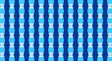 Mavi ve beyaz geometrik desenlerin soyut arkaplanı