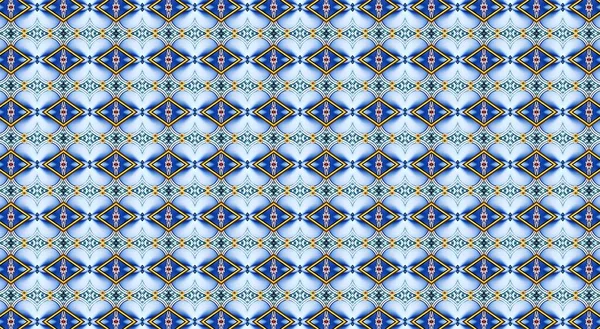 Seamless Paisley Border Geometrical Shapes Illustration — Stockfoto