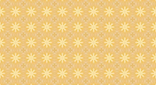 Seamless Pattern Abstract Flowers Vector Illustration — Stock Photo, Image