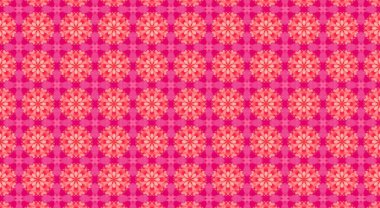 Soyut çiçeklerle kusursuz desen.