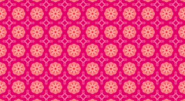 Soyut çiçeklerle kusursuz desen.