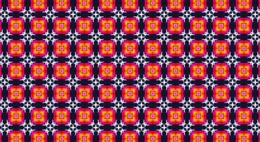 Geometrik şekilli kusursuz desen, vektör illüstrasyonu