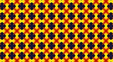 Geometrik şekilli kusursuz desen, vektör illüstrasyonu