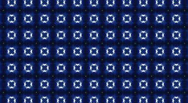 Mavi ve beyaz yıldızlı soyut arkaplan