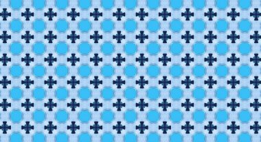 Geometrik şekilli kusursuz desen vektör çizimi