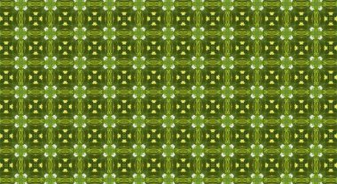 Raster Illustrasyon. Soyut çiçeklerle kusursuz desen.