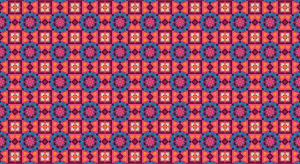 Seamless Pattern Ornament Flowers Gray Background — 스톡 사진