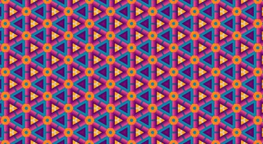 üçgenli soyut geometrik desen, vektör illüstrasyonu