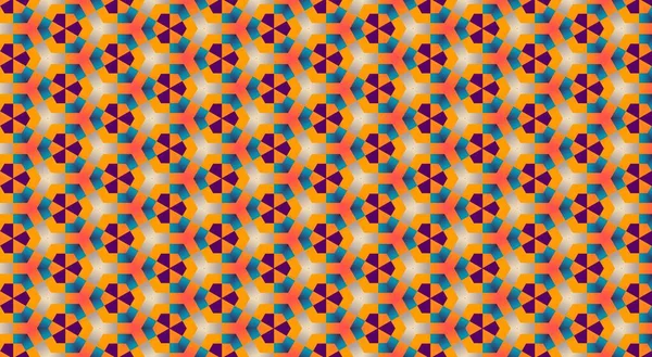 soyut renkli altıgen kare geometrik dikişsiz desen simetrik kaleydoskop moda, tasarım