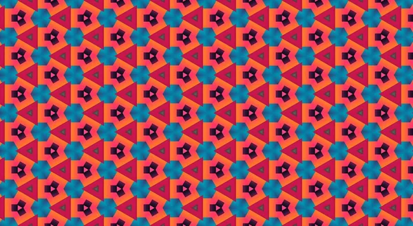 soyut renkli altıgen kare geometrik dikişsiz desen simetrik kaleydoskop moda, tasarım