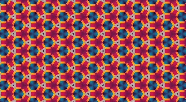 Abstrakt Färgglada Hexagon Mönster Vektor Illustration — Stockfoto