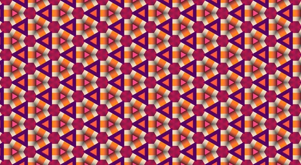 抽象的な幾何学的なカラフルなパターン — ストック写真