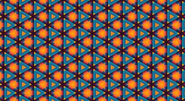 üçgenli soyut geometrik desen, vektör illüstrasyonu