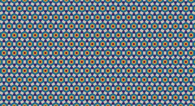 Geometrik şekilli kusursuz desen vektör çizimi