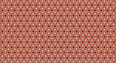 Geometrik şekilli kusursuz desen, vektör illüstrasyonu