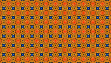 Raster Illustrasyon. Çiçeklerle kusursuz desen.