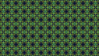 Raster Illustrasyon. Soyut çiçeklerle kusursuz desen.