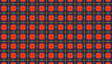 Raster Illustrasyon. Soyut elementlerle kusursuz desen.