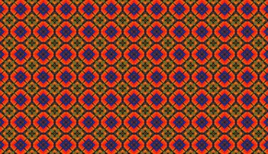 Soyut çiçeklerle kusursuz desen.