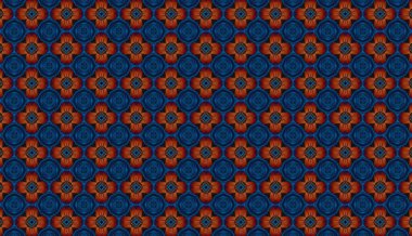 Geometrik şekilli kusursuz desen, vektör illüstrasyonu