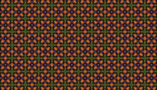 Raster Illustrasyon. Soyut çiçeklerle kusursuz desen.