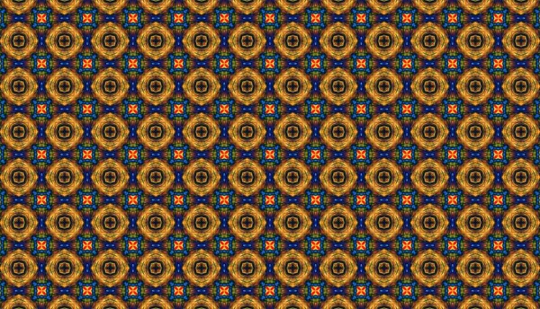 Raster Illustrasyon. Soyut çiçeklerle kusursuz desen.