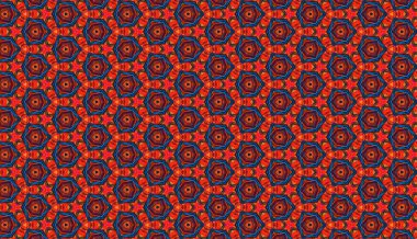 Mandala şekilli renkli geometrik tasarım ve çiçek desenli kaleydoskop..