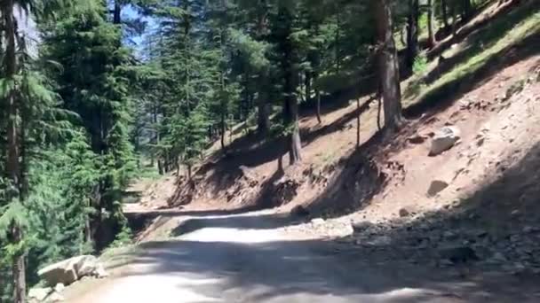 Nezpevněná Nebo Špinavá Cesta Údolí Usho Kalam Jezeru Mahodand — Stock video