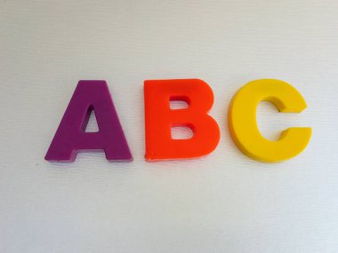 ABC alfabe öğrenme kümesi veya kavramı