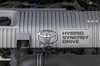 SWAT, Pakistan, 21 Şubat 2022: Toyota Prius motor bölümü